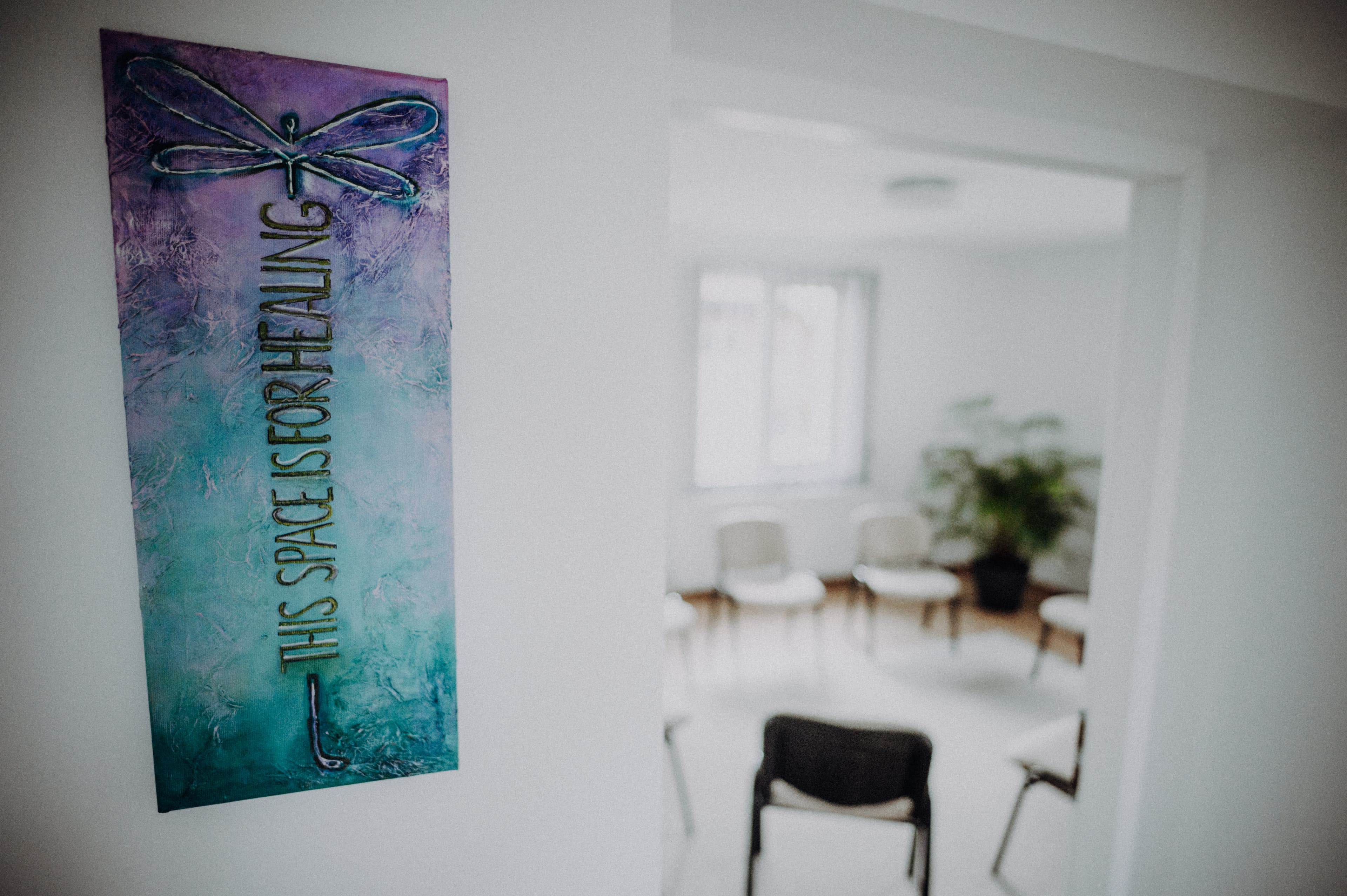 Spațiu pregătit pentru un workshop terapeutic